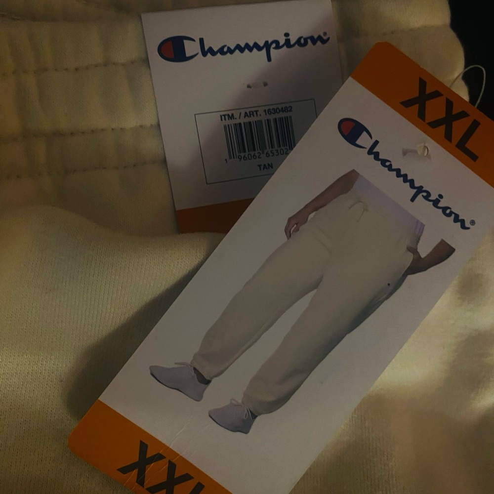 Champion Cream Sweatpants XXL